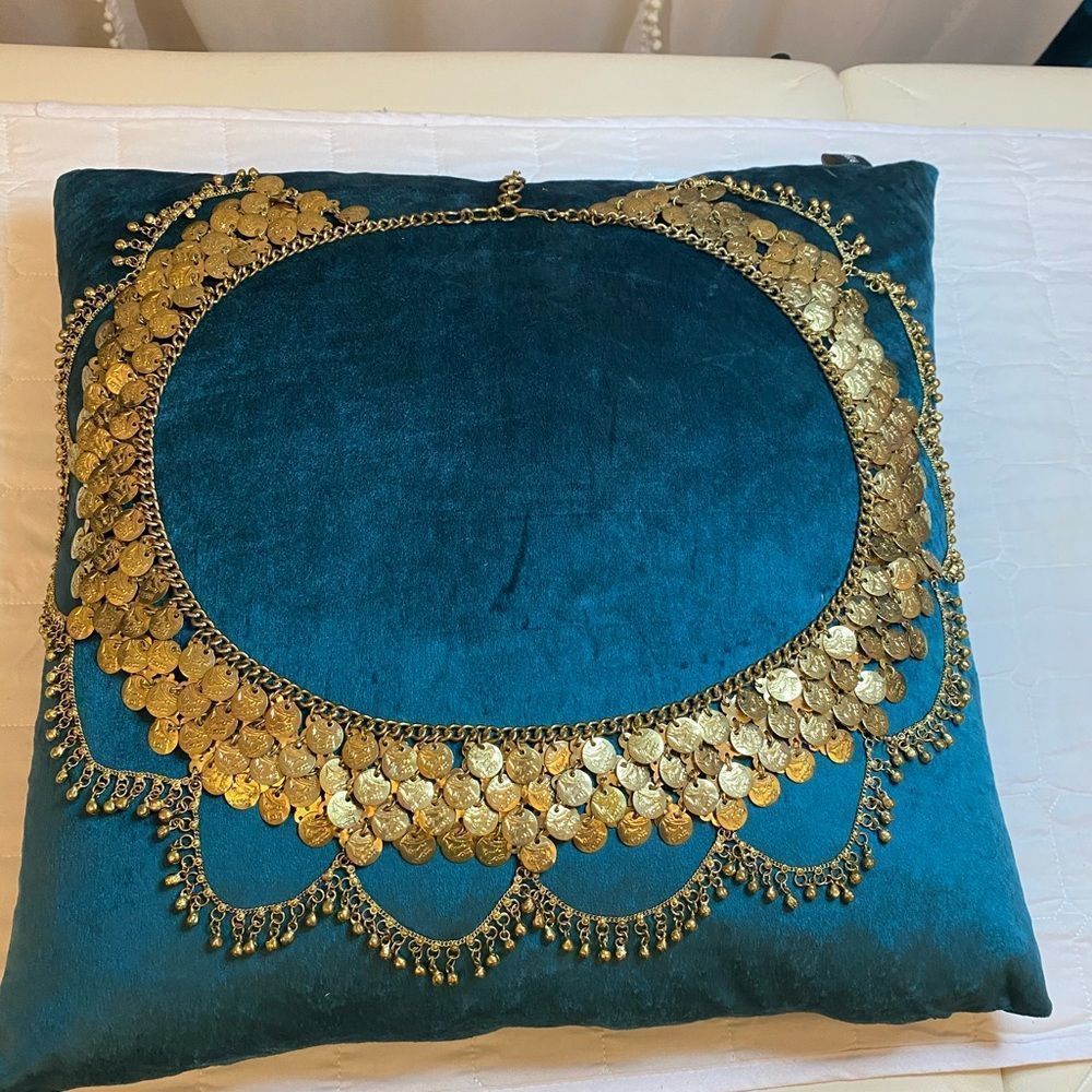 Genuine Arabic handmade belly dancer belt, adjustable, full length is 41 inch